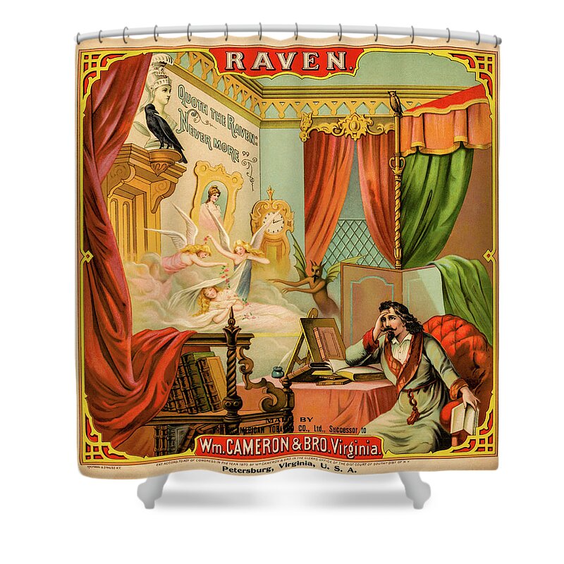Cuban Cigar Shower Curtain featuring the photograph Raven Tobacco by David Letts