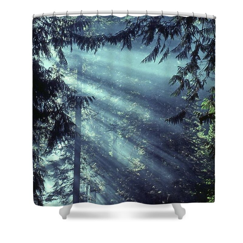  Shower Curtain featuring the photograph Rays by Laurie Stewart