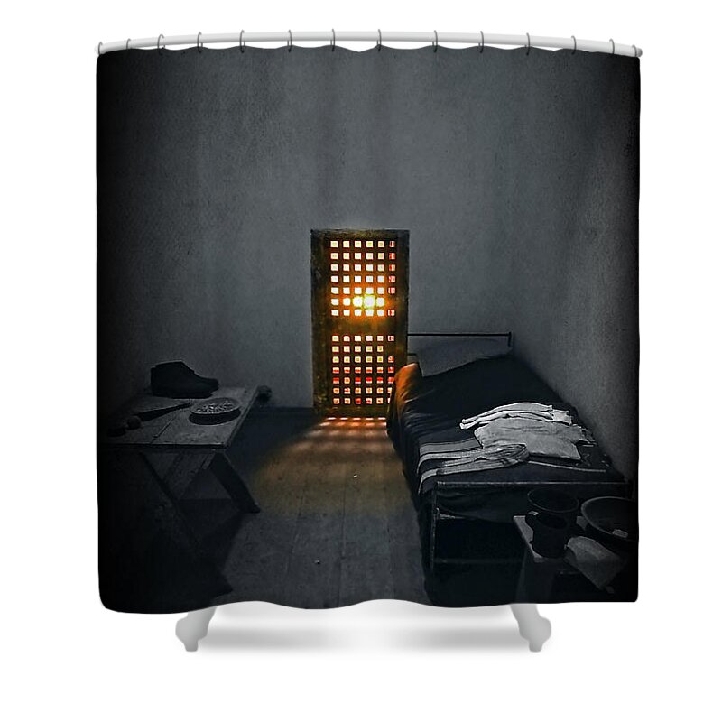 Art Shower Curtain featuring the photograph Rays of Freedom by Evelina Kremsdorf