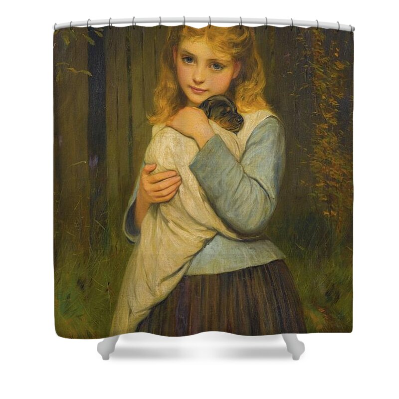 Charles Sillem Lidderdale (british Shower Curtain featuring the painting Reception mom by MotionAge Designs