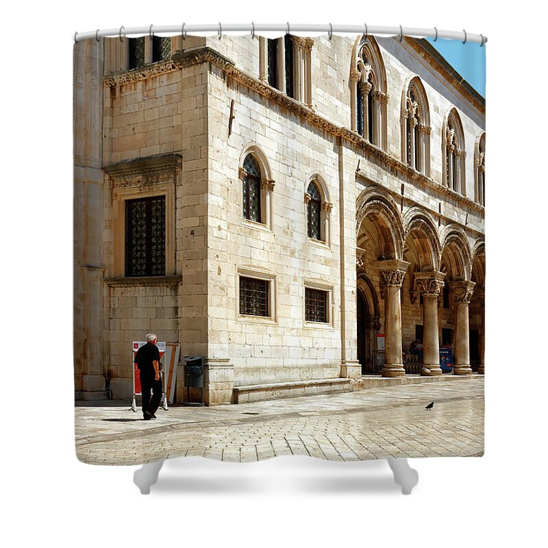 Rector's Palace Shower Curtain featuring the photograph Rector's Palace Dubrovnik by Sally Weigand