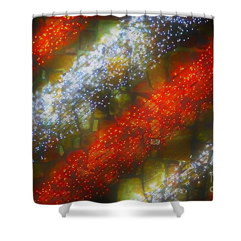 Red Shower Curtain featuring the photograph Red and White by Merle Grenz