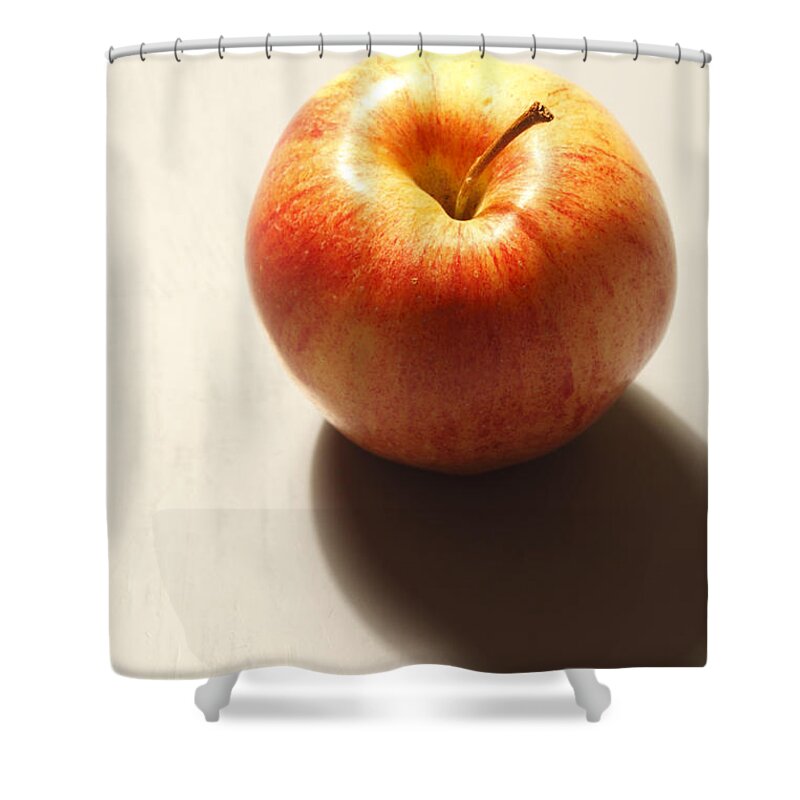 Apple Shower Curtain featuring the photograph Red apple by Ulrich Kunst And Bettina Scheidulin