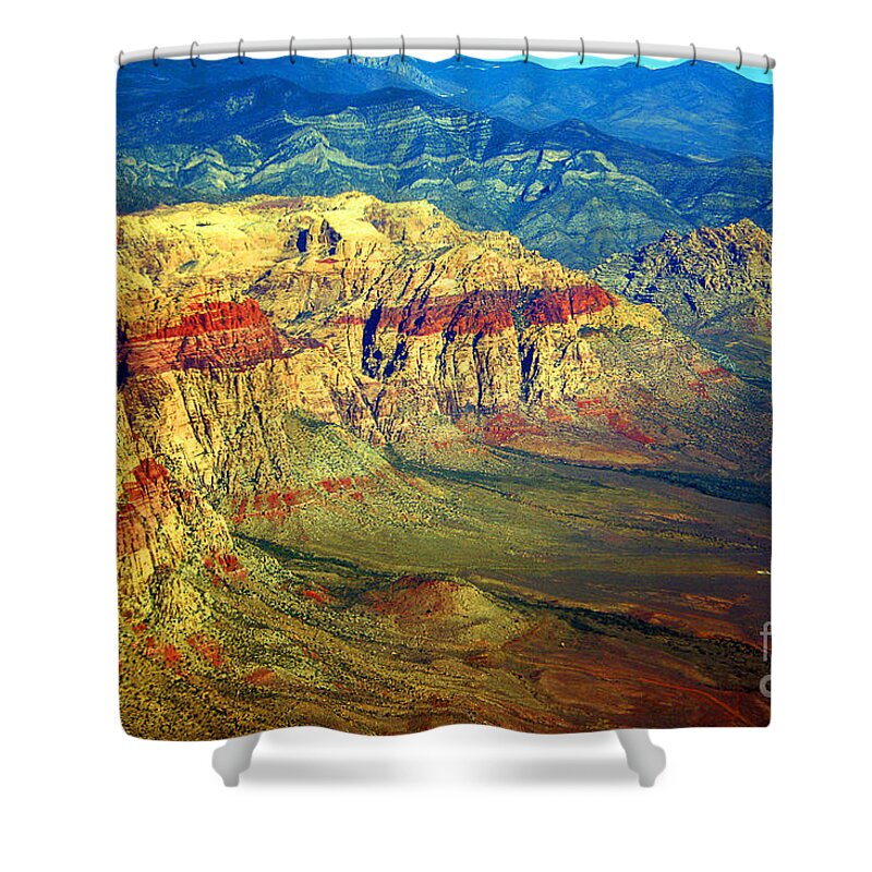 Red Rock Shower Curtain featuring the photograph Red Rock Canyon Nevada by James BO Insogna