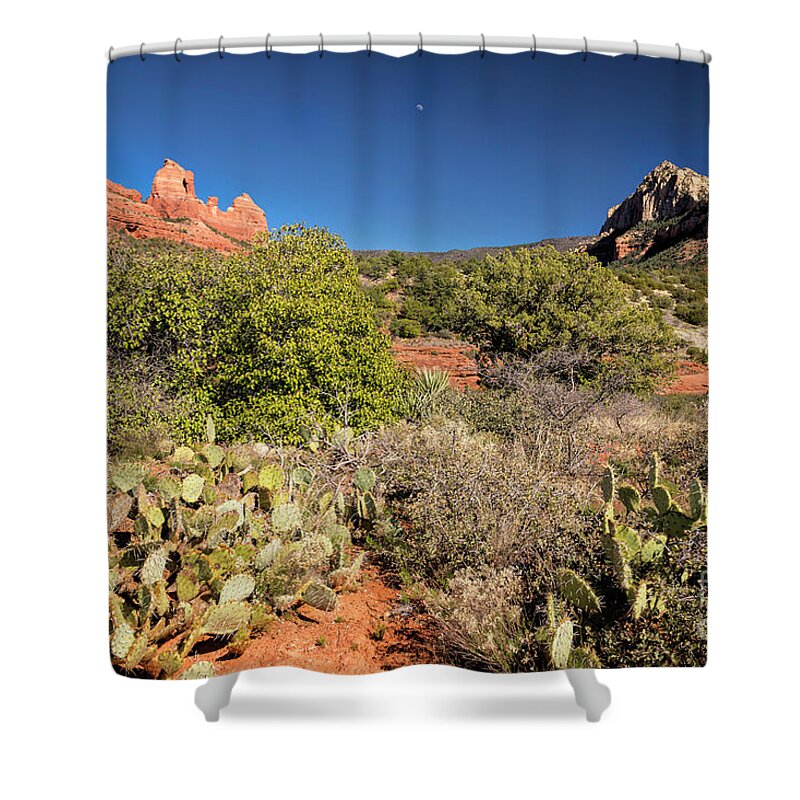 Arizona Shower Curtain featuring the photograph Red Rocks Of Sedona 4 by Timothy Hacker