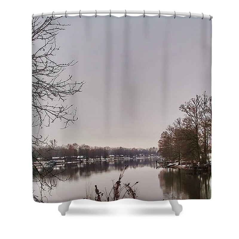 Reelfoot Lake Shower Curtain featuring the photograph Reelfoot Lake Wash Out by Bonnie Willis