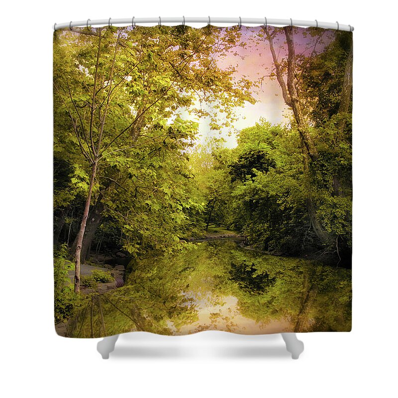 Nature Shower Curtain featuring the photograph Reflecting on Spring by Jessica Jenney