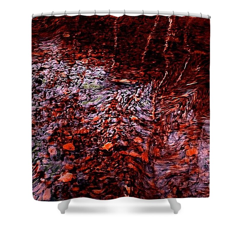 Stream Shower Curtain featuring the photograph Reflection of Fall by David Neace CPX