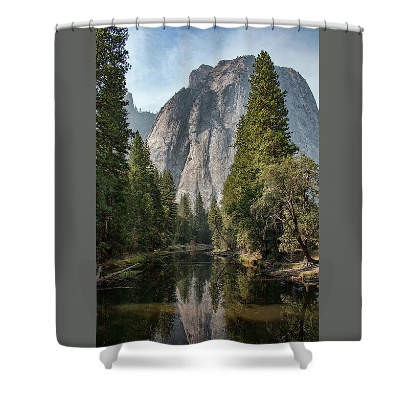 Cathedral Rocks Shower Curtain featuring the photograph Reflections of Cathedral Rocks by Kristia Adams