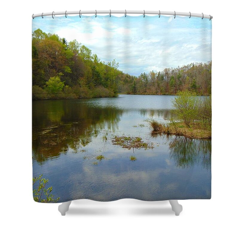 Lake Shower Curtain featuring the photograph Reflections by Richie Parks