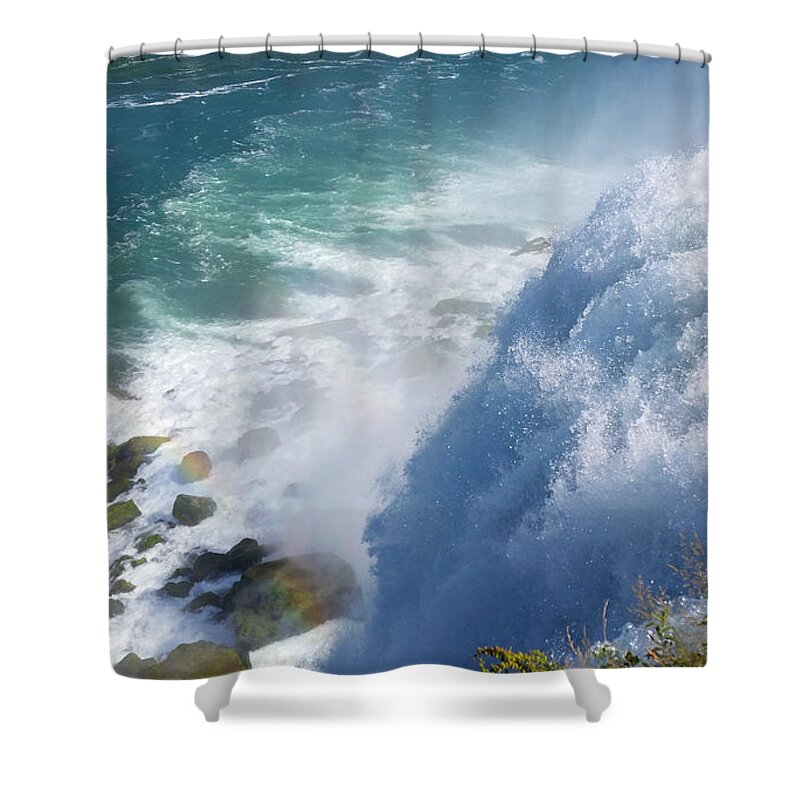 Niagara Falls Shower Curtain featuring the photograph Refreshing Niagara Falls by Living Color Photography Lorraine Lynch