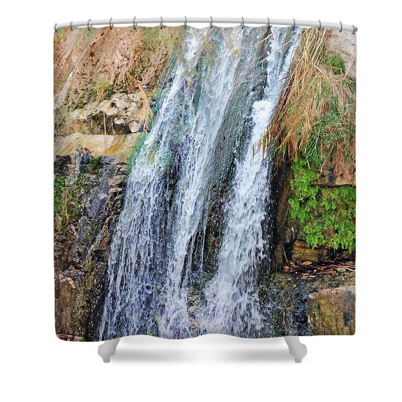 Refreshing Shower Curtain featuring the photograph Refreshing Waters by Lydia Holly