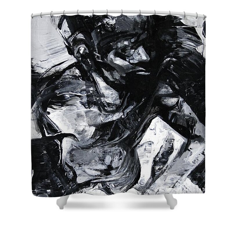 Relax Shower Curtain featuring the painting Relax and Expand by Jeff Klena