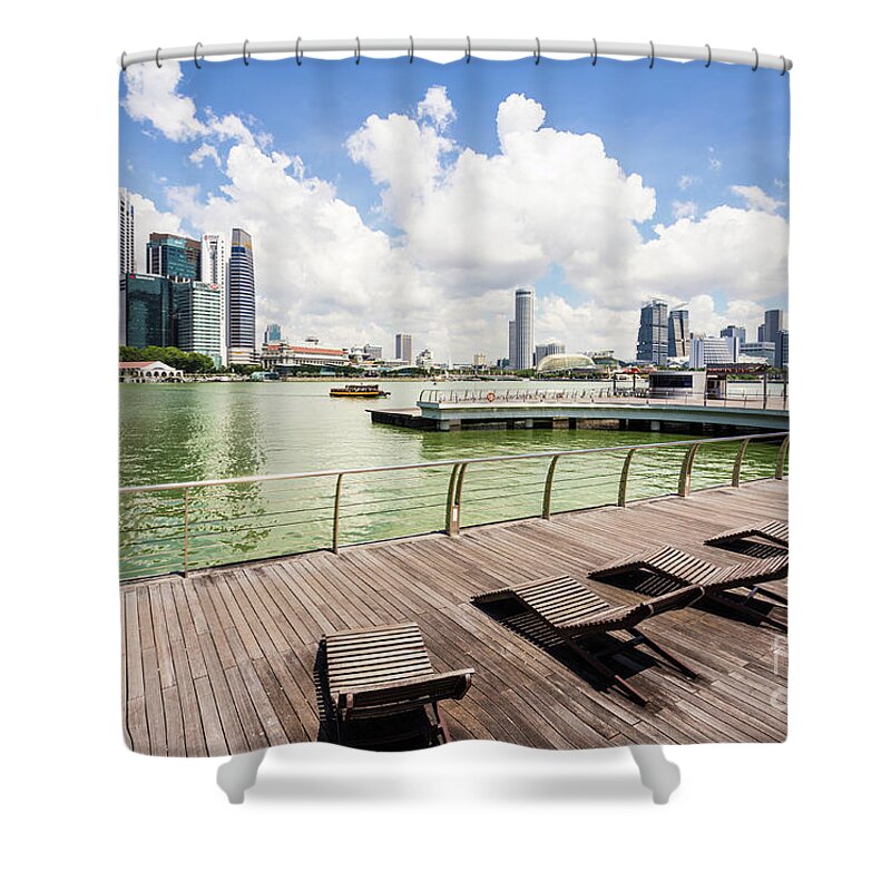 Cloud - Sky Shower Curtain featuring the photograph Relax Singapore by Didier Marti