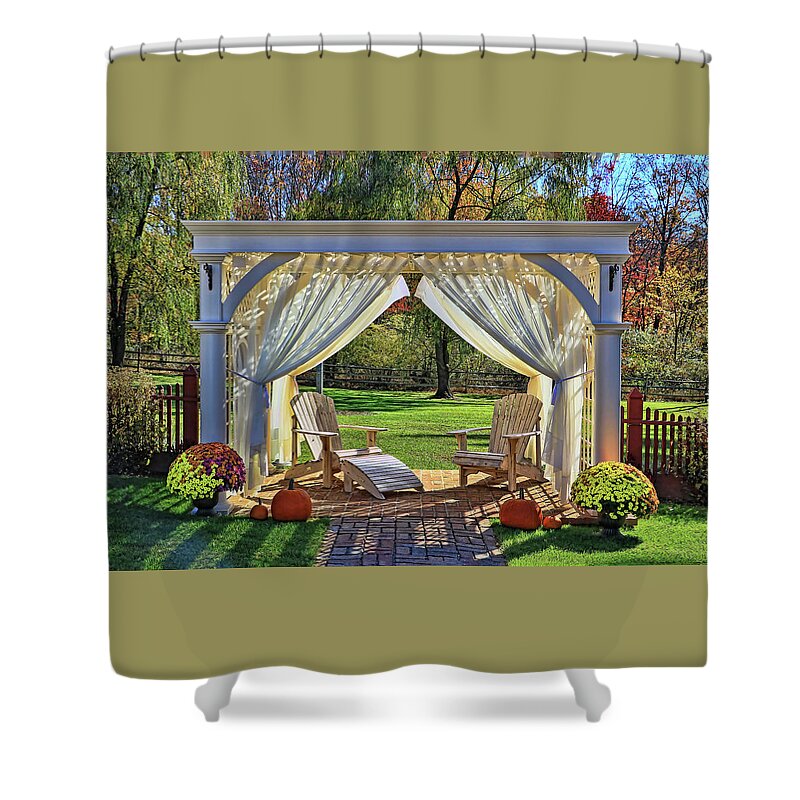 Lifestyle Shower Curtain featuring the photograph Relaxation Oasis by Allen Beatty