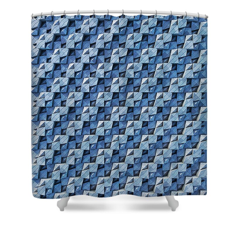 Relief Shower Curtain featuring the photograph Relief K1 Zinc by Frans Blok
