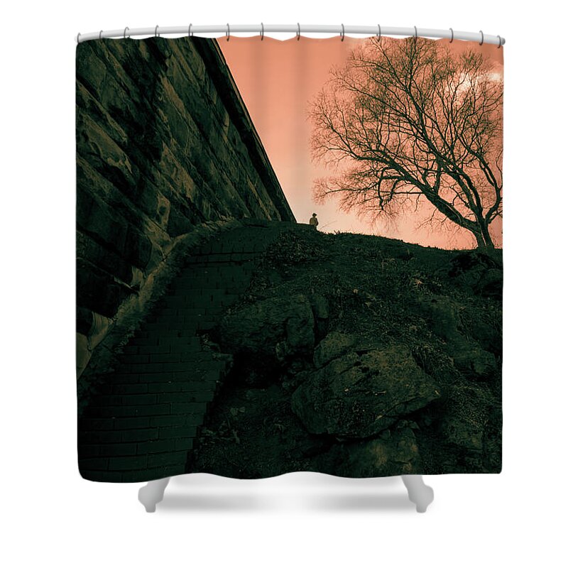 Cemetery Shower Curtain featuring the photograph Remembering the Battle by James L Bartlett