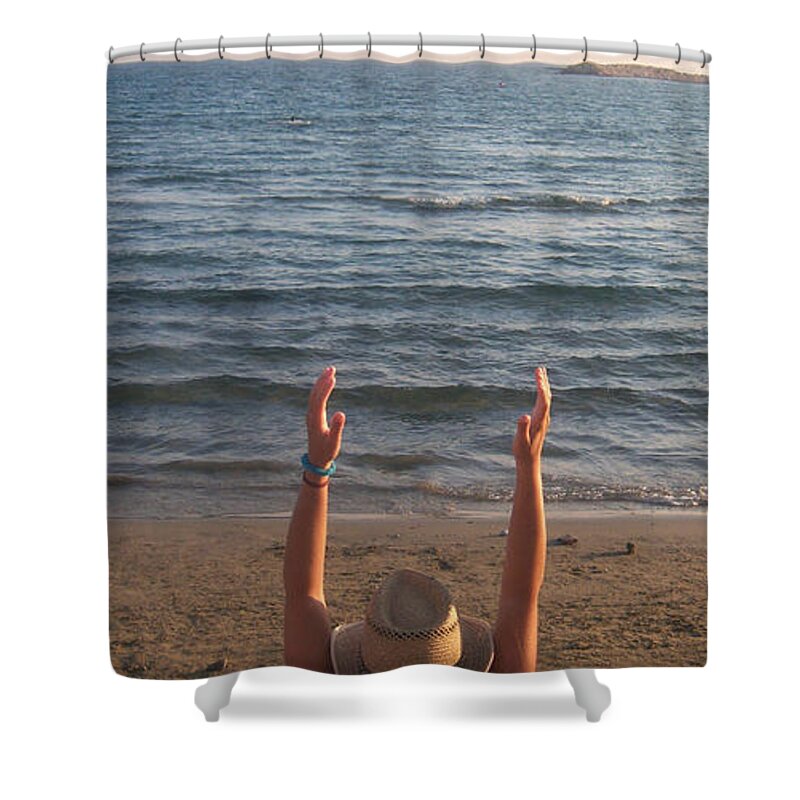 Sea Shower Curtain featuring the photograph Remembrance by L B