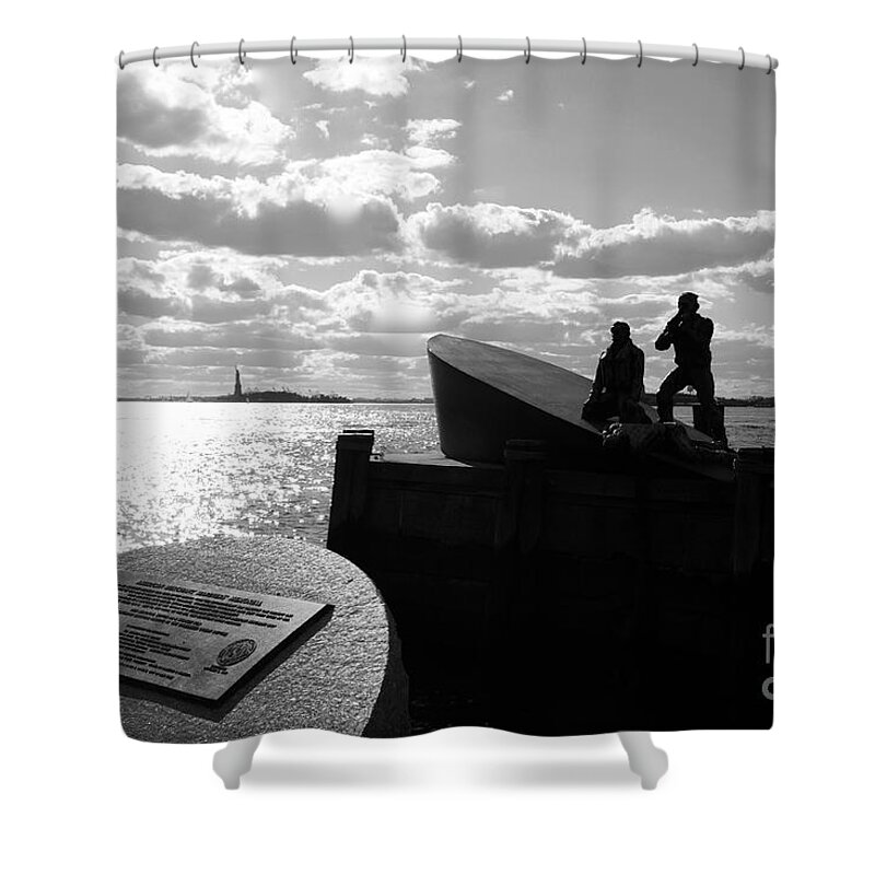 Park Shower Curtain featuring the photograph Remembering Tony by Donato Iannuzzi
