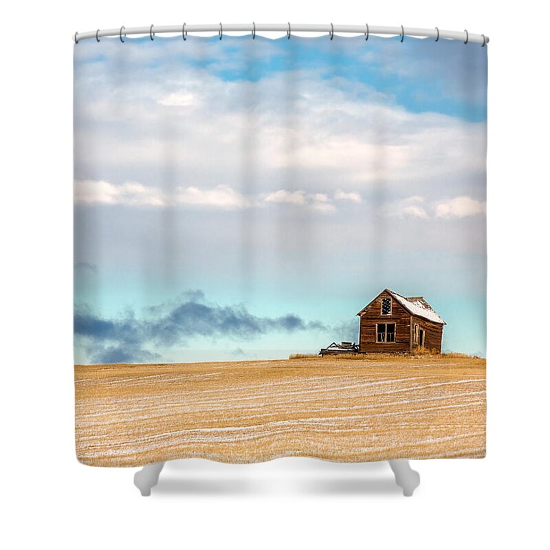 Old Shower Curtain featuring the photograph Remnants of the Past by Todd Klassy