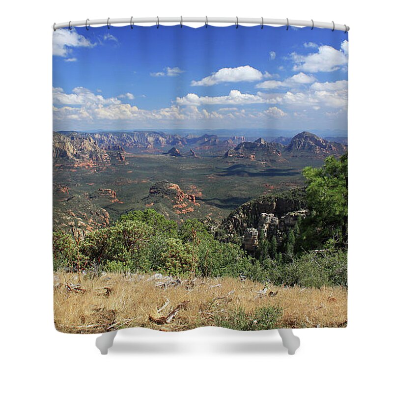 Landscape Shower Curtain featuring the photograph Remote Vista by Gary Kaylor