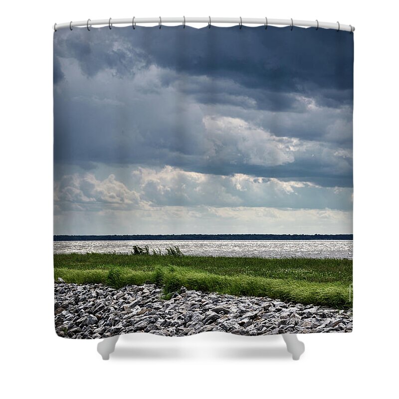 Rend Lake Shower Curtain featuring the photograph Rend Lake by Andrea Silies