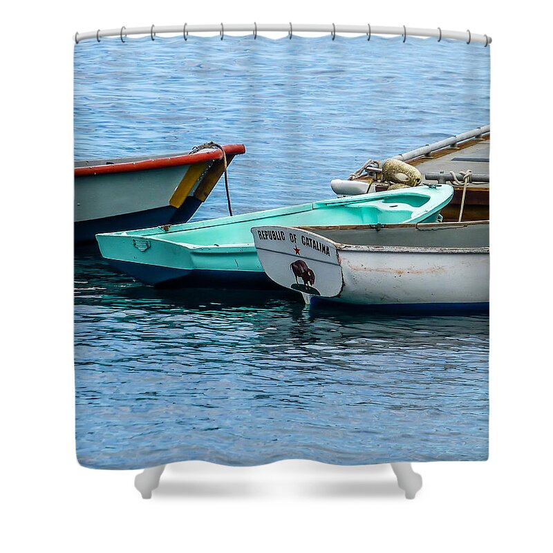 Catalina Shower Curtain featuring the photograph Republic of Catalina by Pamela Newcomb