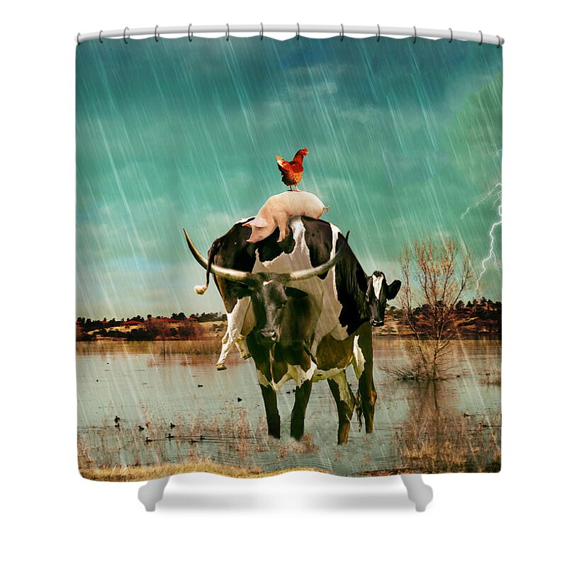 Rescue Shower Curtain featuring the photograph Rescue by James Bethanis