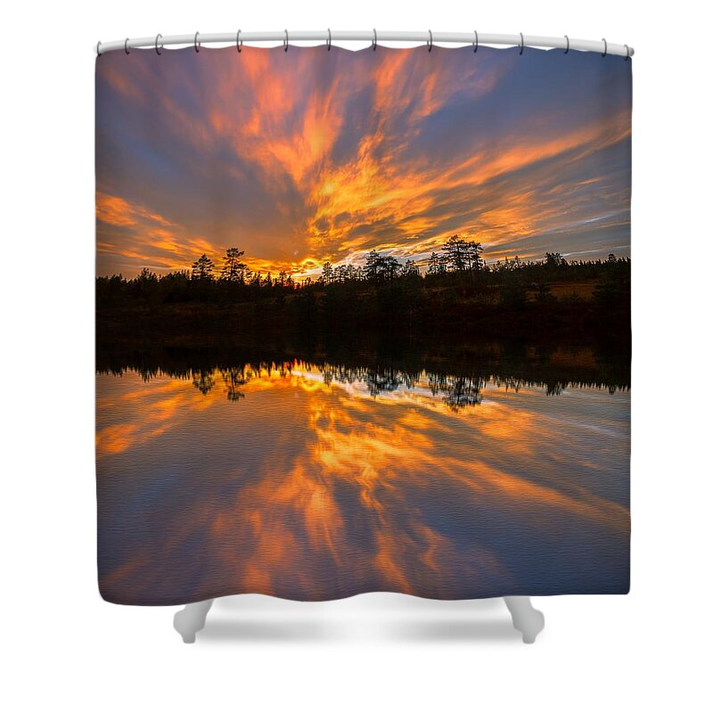 Landscape Shower Curtain featuring the photograph Rest In His Righteousness by Rose-Maries Pictures