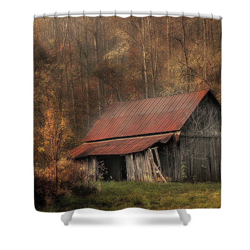 Barn Shower Curtain featuring the photograph Resting Place by Mike Eingle