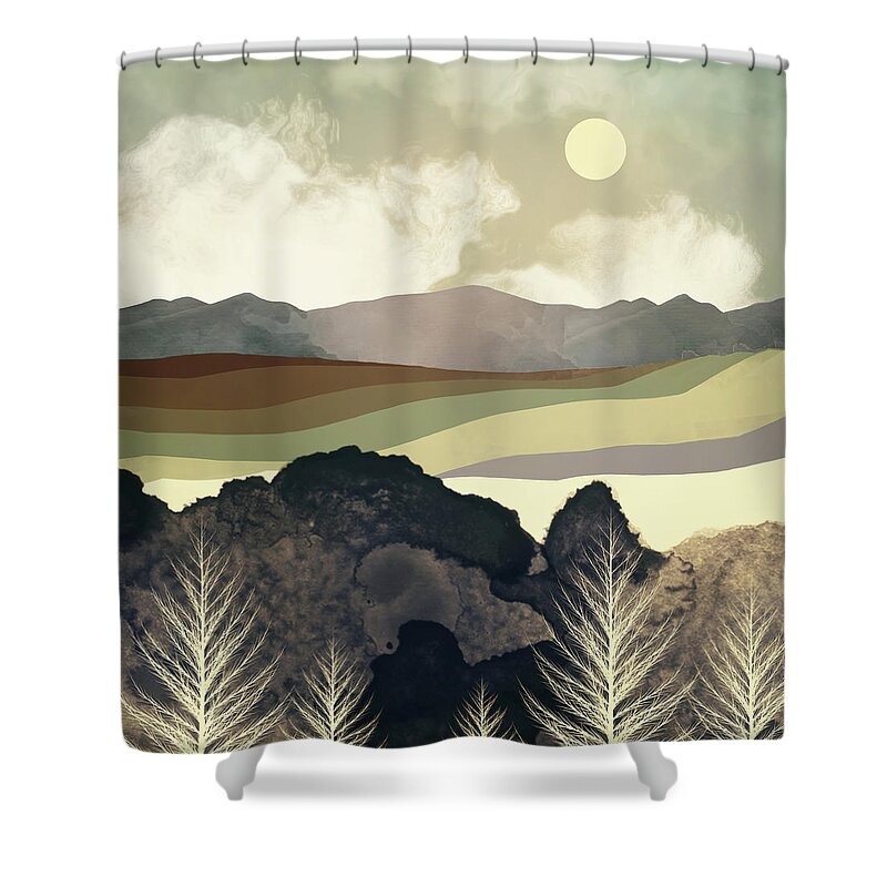 Retro Shower Curtain featuring the photograph Retro Afternoon by Spacefrog Designs