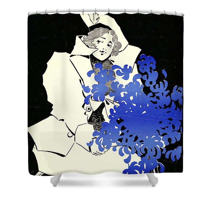 Retro Bicycle Cover 1896 Shower Curtain featuring the photograph Retro Bicycle Cover 1896 by Padre Art