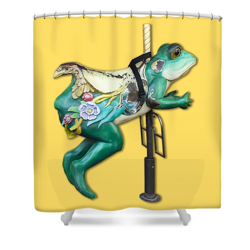 Frog Shower Curtain featuring the photograph Ride the Frog by Bob Slitzan