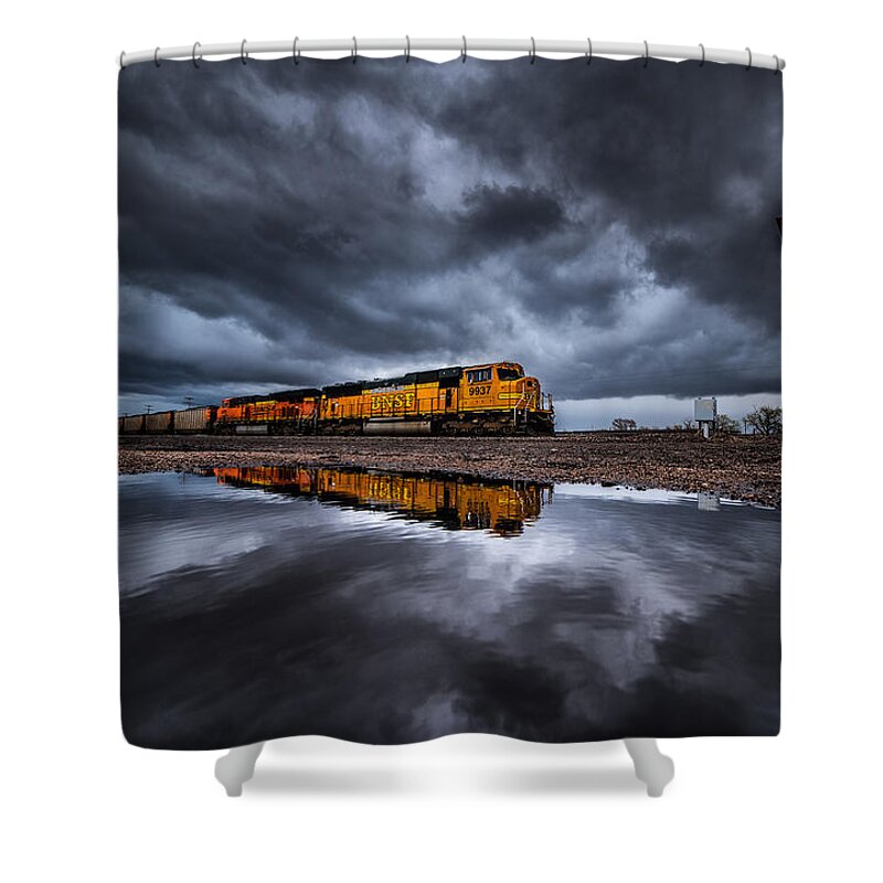 Storms Shower Curtain featuring the photograph Riding the Storm Out by Darren White