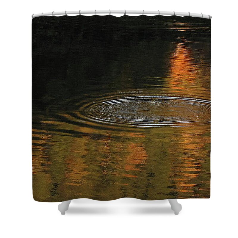 Ripple Shower Curtain featuring the photograph Rings and Reflections by Suzy Piatt