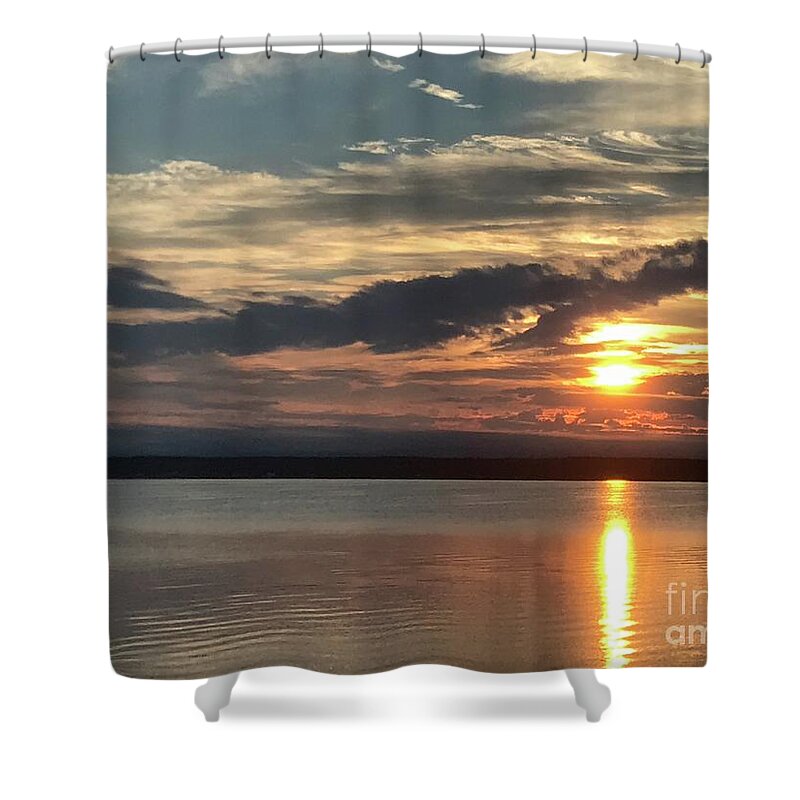 Sun Shower Curtain featuring the photograph Rise and Shine by William Norton