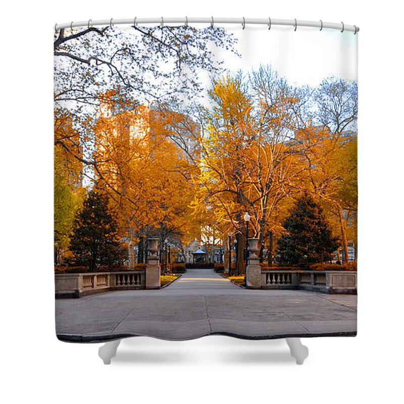 Rittenhouse Shower Curtain featuring the photograph Rittenhouse Square Philadelphia Pa by Bill Cannon