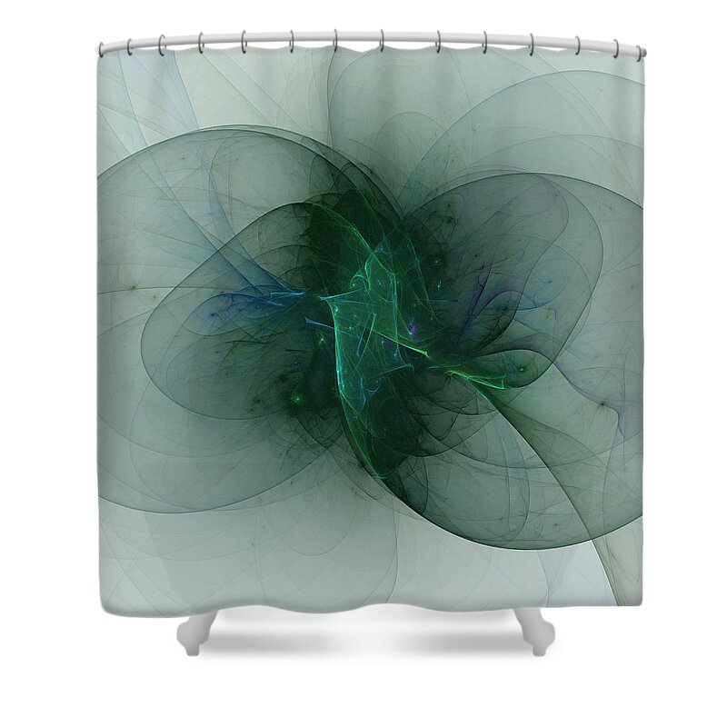 Art Shower Curtain featuring the digital art Ritual Dance by Jeff Iverson