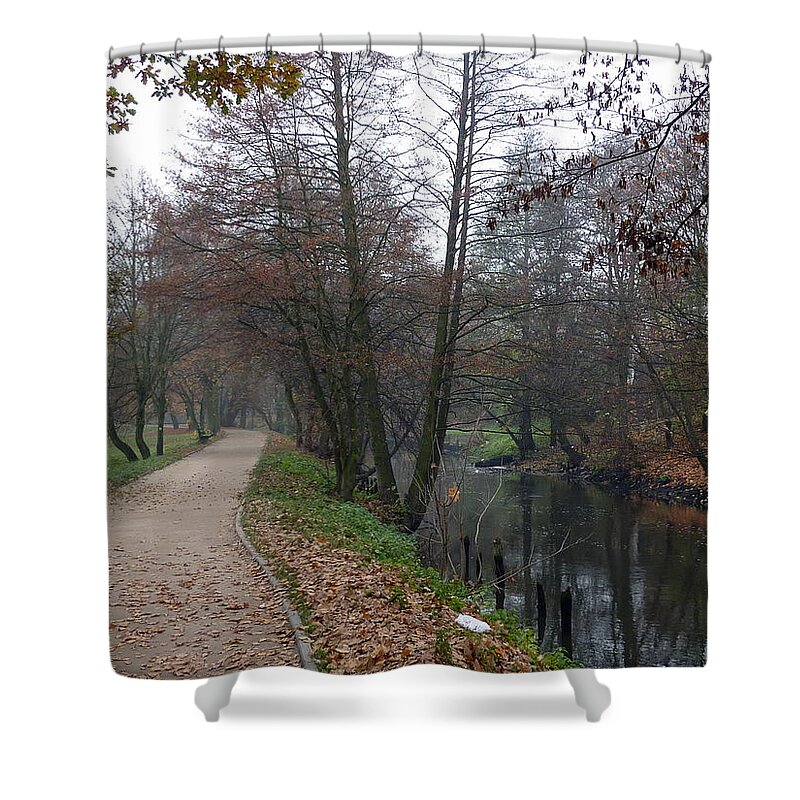 River Shower Curtain featuring the photograph River by Lukasz Ryszka