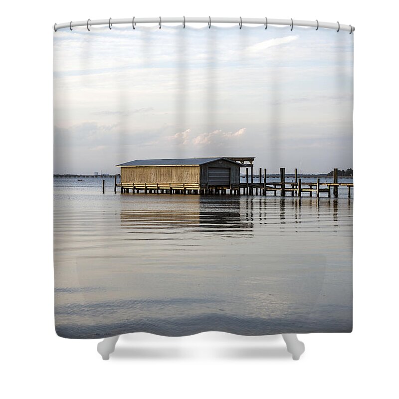 Saint Johns River Shower Curtain featuring the photograph River Reflections by Anthony Baatz