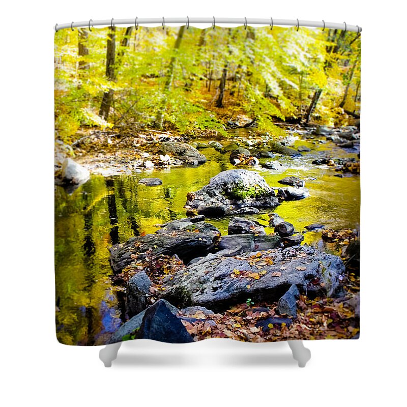 River Rocks Shower Curtain featuring the photograph River Rocks by Colleen Kammerer