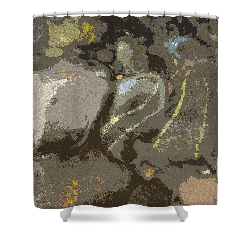 Abstract Shower Curtain featuring the photograph River Sage by Susan Esbensen