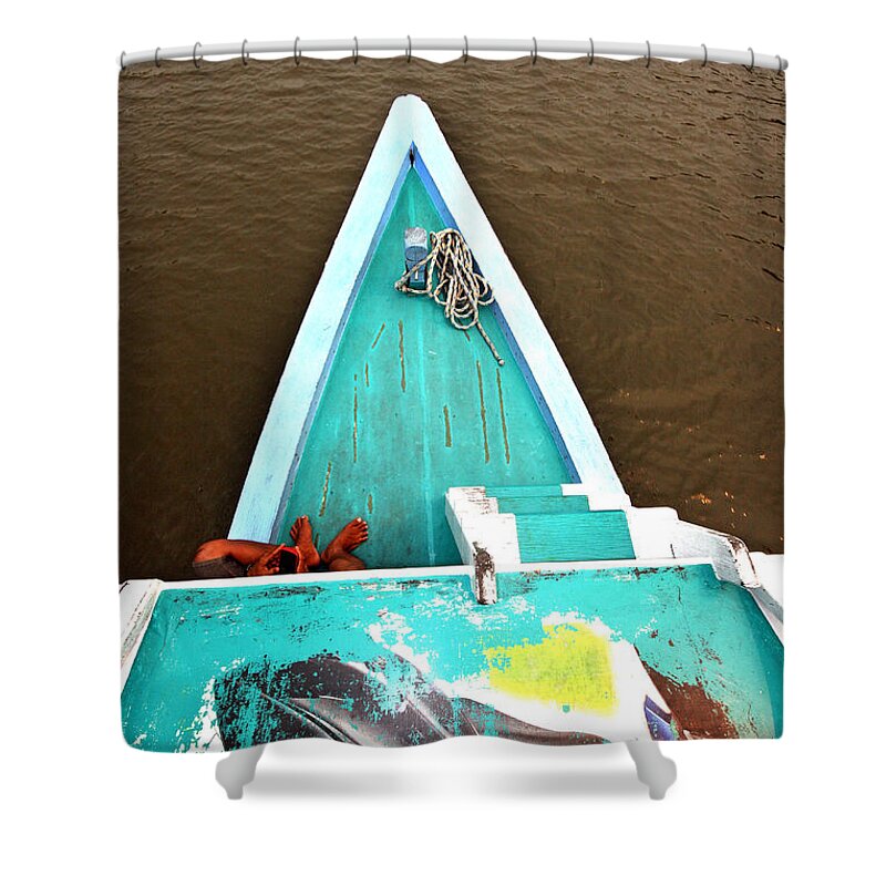  Shower Curtain featuring the photograph Sekonyer River by Darcy Dietrich
