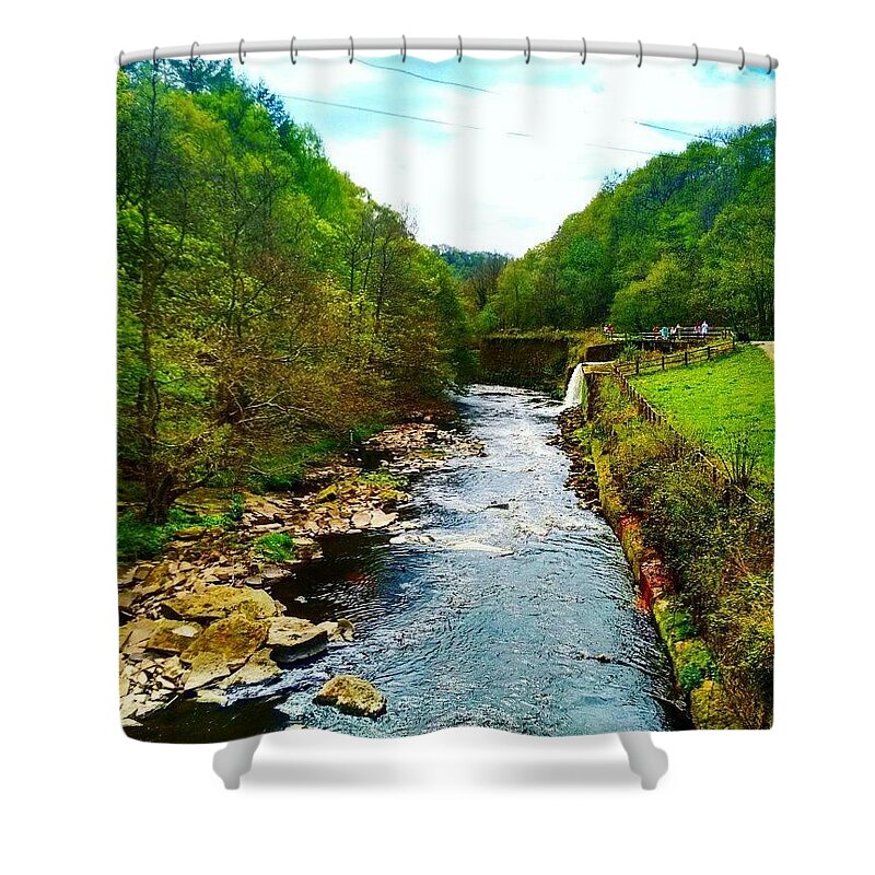  Shower Curtain featuring the photograph Riverscape by Rachel Phillips