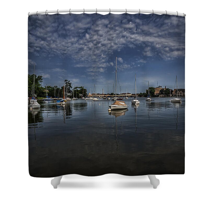 Riverside Park Shower Curtain featuring the photograph Riverside Park 2014-1 by Thomas Young