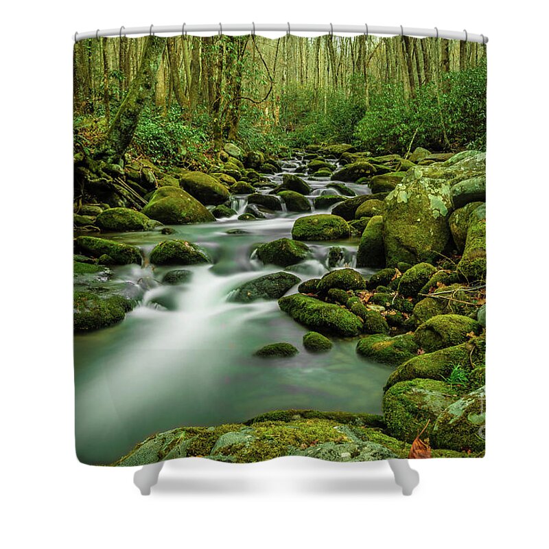 Creek Shower Curtain featuring the photograph Roaring Fork by George Kenhan