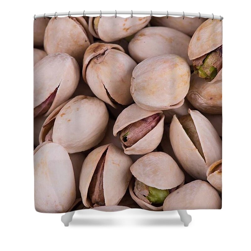 Arizona Shower Curtain featuring the photograph Robb's Family Farm Unsalted Pistachios by Michael Moriarty