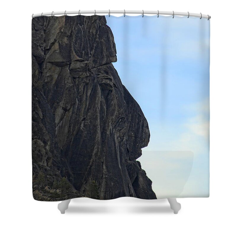 Rock Shower Curtain featuring the photograph Rock Face by Donna Blackhall