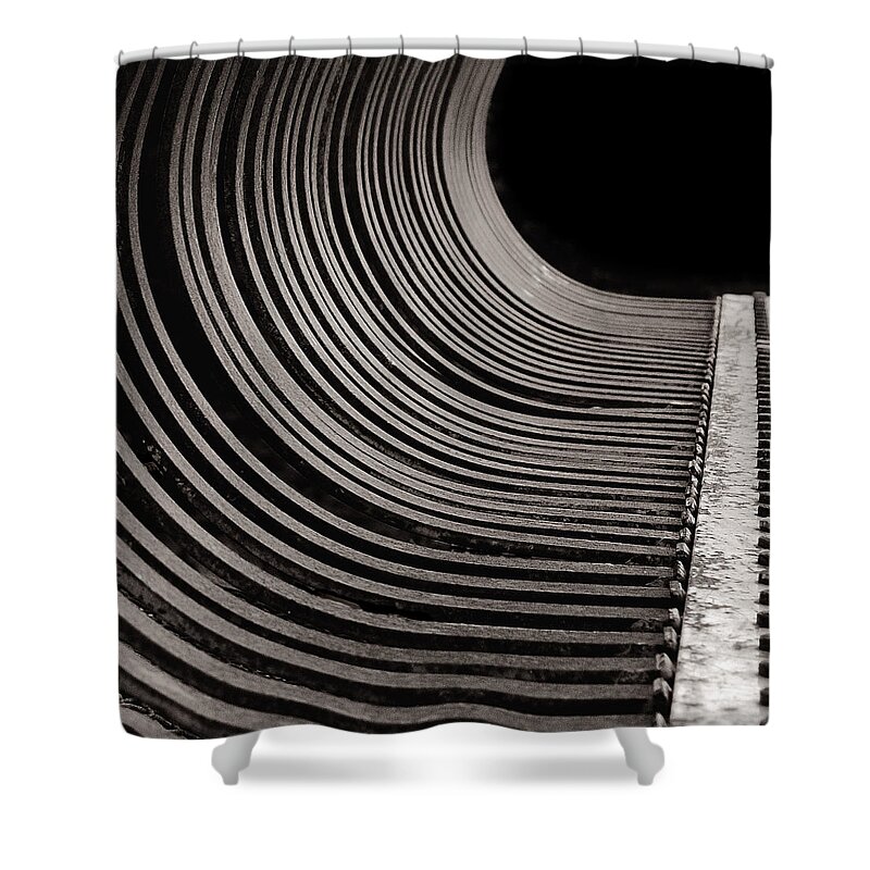 Abstract Shower Curtain featuring the photograph Rock Rake by Sue Capuano