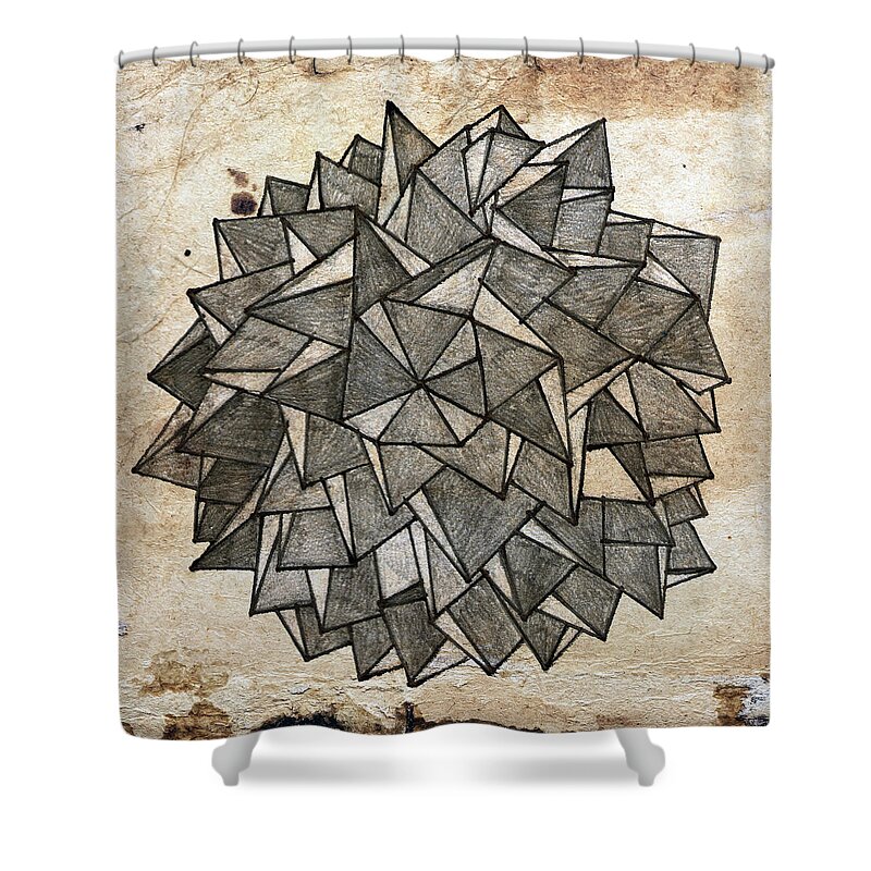 Rustic Shower Curtain featuring the digital art Rocks by Sumit Mehndiratta